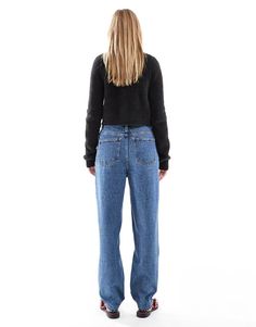 Vaqueros by ASOS DESIGN Siempre lista Corte tapered​ Talle alto Bragueta de cremallera Cinco bolsillos Mama Jeans, Design Mom, Winter Party Dress, Jeans Mom, Dress Bra, High Rise Mom Jeans, Wide Jeans, Black Long Sleeve Dress, Jumpsuit Shorts Rompers