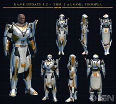 an image of some armors that are in the game update 1 tier 2 armor trooper