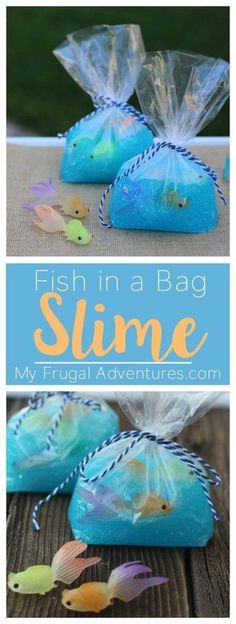 fish in a bag slime is an easy and fun activity for kids to make