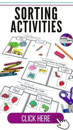 some sort of sorting activities for kids to do