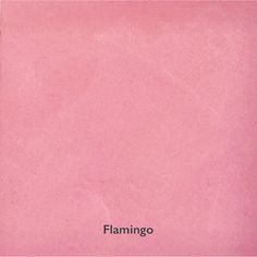 a pink paper with the word flamingo on it