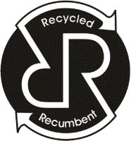 the logo for recycled recyclement, which has been changed to be black and white