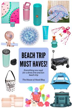 the beach trip must haves are on display in this post - it - up