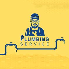 a plumber with the words plumbing service