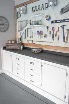 an image of garage organization on the appliance store's facebook page,