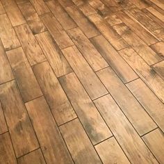 Farmhouse Chestnut 6-in x 24-in Matte Porcelain Wood Look Floor and Wall Tile (0.95-sq. ft/ Piece) Wood Like Tile Flooring, Wood Floor Tiles, Wood Like Tile, Brown Tile, Shower Floors, Garage Floors, Bathroom Floors, Wood Tile Floors, Kitchen Backsplashes