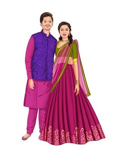 Rajasthani Couple Illustration, Wedding Caricature Couple, Indian Wedding Caricature, Wedding Illustration Couple, Cartoon Wedding Invitations, Caricature Wedding Invitations, Couple Caricature, Couple Illustration Wedding, Indian Wedding Invitation Card Design