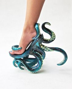 Steampunk mermaids Shoes - Pesquisa Google Octopus Shoes, Lady Gaga