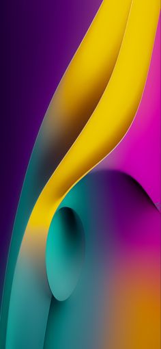 an image of the back side of a cell phone with abstract colors and curves on it