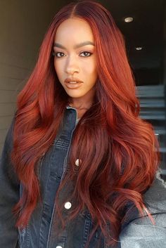 Long Red Hair, Girls With Red Hair, American Woman, Red Hair Color, Hair Inspiration Color, Long Red, Cool Hair Color