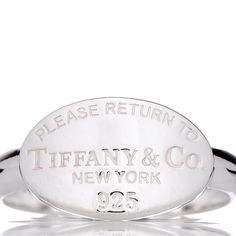 Authentic And Beautiful Tiffany & Co. 925 “Return To Tiffany” Ring. Approximately Size 5. Worn A Few Times, Only Tarnished Because Of Age Of Ring. Tiffany Blue Box And Ring Bag Included In Purchase. Smoke-Free Home Next Business Day Shipping Guaranteed Return To Tiffany Ring, Tiffany Color, Tiffany Ring, Tiffany Blue Box, Tiffany Rings, Jewelry Tiffany, Return To Tiffany, Ring Bag, Tiffany Co Jewelry