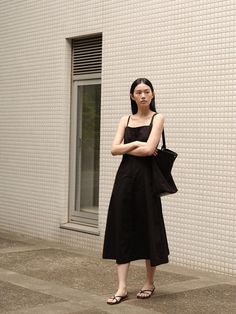 Composition : COTTON 75 POLYESTER 25Color : BlackCountry of Origin : Republic of Korea Dress Black, Jumpsuit Dress, Dress Outfits, Black Dress, Composition, The Originals, Clothes For Women, Dresses, Clothes