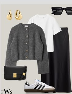 Fashion Outfits Winter 2024, Casual Outfits 2025, Winter Outfit For College, Cool College Outfits, 2025 Outfit Ideas, Winter Outfits 2025, Grey And Black Outfits, Spring Outfit 2025, Spring 2025 Outfits