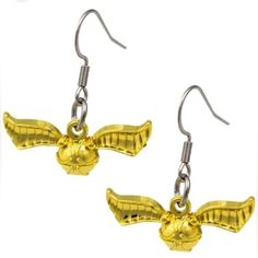 Harry Potter - Golden Snitch Earrings Set - Nwt - 1 Inch Harry Potter Golden Snitch, Harry Potter Merchandise, Golden Snitch, Harry Potter Fan, Warner Bros, Base Metal, Earrings Set, Earring Set, Harry Potter