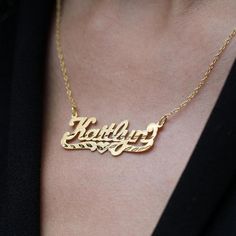 Diamond Cut Necklace, Dainty Initial Necklace, Ring Bracelet Chain, Name Earrings, Engraved Pendant, Gold Link Chain, Nameplate Necklace, Photo Pendant, Gold Name Necklace