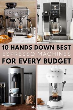 the top 10 espresso machines for making lattes at home and below