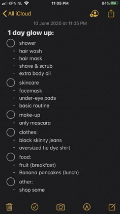 Glow Up Checklist In One Day, Glowup List, Glow Up In A Day, Tips For Glowing Skin, School Routine For Teens, School Routine, Beauty Routine Tips, Self Care Bullet Journal