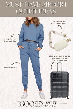 Discover comfy and chic airport outfits for women. Perfect for summer travel, these casual and trendy airport fits are ideal for planes and destinations. Find summer travel outfit essentials that are both aesthetic and practical. Check them out today! Airport Outfits For Women, Summer Travel Outfit, Airport Outfit Ideas, Outfits For Women Summer, Outfit Essentials, Chose Outfit