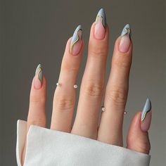 Nails Styles, Nagellack Trends, Easy Nails, Polish Ideas, Nails 2024, Stick On Nails, Chic Nails, French Tip Nails, Nail Arts