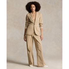 With crisp creases and a flattering high rise these wide-leg pants are tailored with lightweight stretch cotton twill. Single Button Blazer, Stretch Cotton, Cotton Twill, Leg Pants, Wide Leg Pants, Classic Style, Wide Leg, High Rise, Cotton Blend