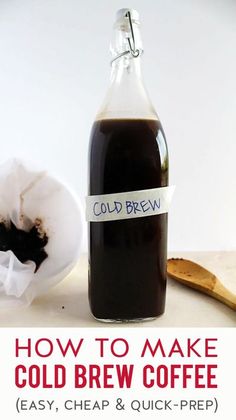 how to make cold brew coffee