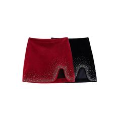 With this Velvet Mini Skirt With Side Zipper, your personality will be given an exquisite touch. The empire design of this skirt makes it more demanding and attractive because these are luxury designs. This skirt's vintage design makes it even more stunning, and superior polyester was utilized in its construction. Choose your favorite style from the two that are offered to them. Specifications: Fabric Type: Velvet Age: 25-34 Waistline: Empire Dresses Length: Above Knee, Mini Decoration: Applique Winter Evening Mini Skirt, Winter Party Mini Pencil Skirt, Mini Skirt Vintage, Empire Design, Velvet Mini Skirt, Warm Pants, Formal Pants, Empire Dress, Mens Dress Pants