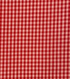 a red and white checkered table cloth