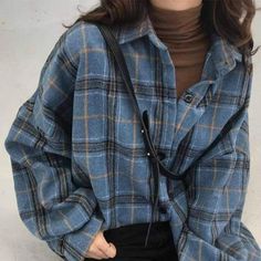 Stile Hijab, Aesthetic Clothing Stores, Flannel Outfits, Paris Mode, Long Sleeve Plaid Shirt, Soft Grunge, 가을 패션