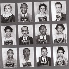 Freedom Riders, 1961; Freedom Riders were civil rights activists who rode interstate buses into the segregated southern United States in 1961, and following years, to challenge the non-enforcement of the U.S. Supreme Court decisions Irene Morgan v. Commonwealth of Virginia (1946) and Boynton v. Virginia (1960), which ruled that segregated public buses were unconstitutional. The southern states refused to acknowledge these federal rulings. Freedom Riders, Rosa Parks, African History, Us History, African American History, Black American, Black Power, Black Culture