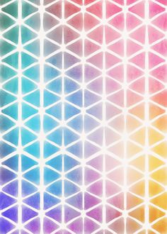 an abstract background with triangles and lines in multicolored colors, like the rainbow