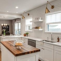 the kitchen is clean and ready for us to use in its new owner's home