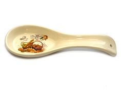 a spoon with an image of a dog on it