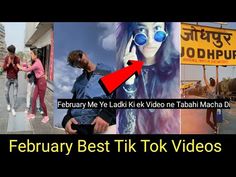 four different pictures with the caption'february best tik tok videos '