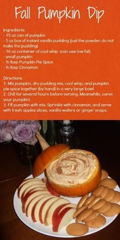 Fall Pumpkin Dip Recipe by Carolina Charm - I made this and it's out of this world. My husband thought it would be equally awesome in a pie crust. The only thing I changed was I mixed the cinnamon in with the pumpkin pie spice. by lisab26 Pumpkin Dip Recipe, Pumpkin Dip, Cheesecake Dip, Taco Dip, Everything Pumpkin, Pumpkin Everything, Fall Foods, Fall Treats, Pumpkin Dessert