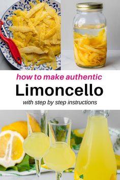 how to make authentic lemoncello with step by step instructions