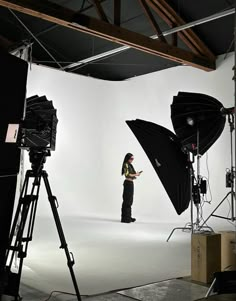 a man standing in front of a camera