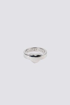 ADER AderSpace # Shop # Elle Jewelry, Silver Cleaning, 3d Jewelry, Silver Rings Simple, Silver Heart Ring, Casual Jewelry, Aesthetic Look, Detailed Ring, Editing Pictures