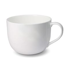 a white coffee cup on a white background