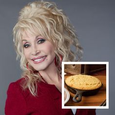 a woman with blonde hair standing in front of a cake on a plate and smiling