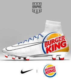 the burger king shoe has been designed to look like it is coming out of an ice cream