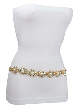 Brand New Trendy Women Bling Waistband Spring Summer Collection Ladies Fashion Sexy Belt - day or night classic look or party time Brand new sexy fun and edgy fashion special and unique stylish belt Ladies Fashion Fancy Casual Dressy Style BeltSpecial Style Day Night Evening Party Or Work Fashion BeltStyle : Fashion / Waist or HipCondition : Brand NewColor : Gold metal waistband + cream imitation pearl beads Size: One Size BeltAdjustable Can Fit Size Small - Medium Waist Size: About 28" - 45"Bel Dressy Style, Fancy Casual, Casual Dressy, Dressy Fashion, Spring Summer Collection, Metal Chain Link, Day Night, Dressy Casual, Ladies Fashion