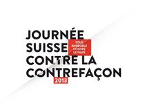 the cover of an article about contre la contrefacon 2013, which is printed in red and black