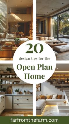 How to Decorate Your Open Plan Home Open Floor Plan Decorating Ideas, Plan Home, Barn Interior, Cozy Living Spaces, Open Plan Living, How To Decorate, Floor Plan Design, Open Floor