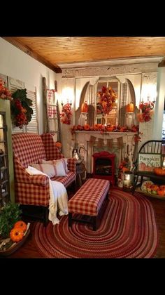 a living room filled with furniture and decor