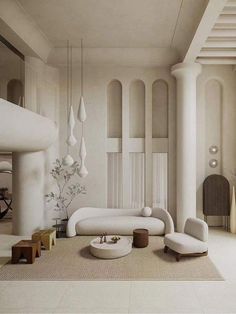 livingroom, moder living, minimal livingroom, architecture Interior Boho, Room Vibes, Minimalism Interior, Dream House Interior, Decor Minimalist, Design Living Room, Minimalist Interior