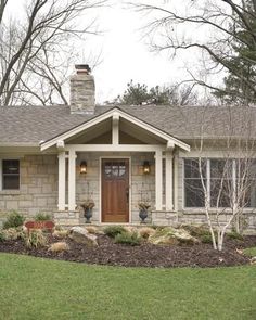 a house that is sitting in the grass