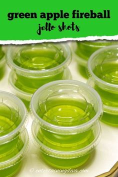 green apple fireball jello shots