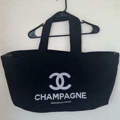 Black Champagne Assholes Live Forever Tote Brand New / Never Used Excellent Condition Bags Black, Living Forever, Live Forever, Womens Tote Bags, Champagne, Black White, Black And White, Brand New, Fast Delivery