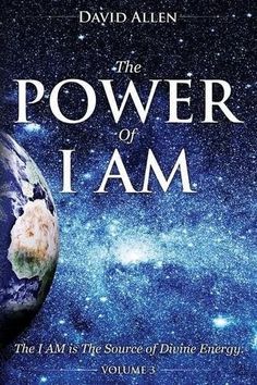 the power of i am book cover with earth and stars in the sky behind it