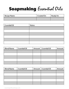 Print out and use this soap making essential oil recipe planner each time you make soap. Simplify your life. Lye Calculator For Soap Making, Soap Journal, Recipe Planner, Soap Business, Homemade Soap Bars, Make Soap, Soap Making Recipes, Making Essential Oils, Soap Recipe